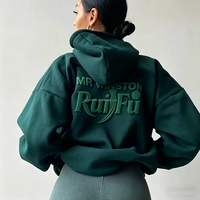 Pabrik Hoodie Sablon Puff Grosir Logo Kustom Fleece Poliester Katun Tebal Ukuran Besar Pria Wanita Unisex Hoodie