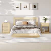 Meuble de Chambre à Coucher Complet 2025 : Lit Double King Size en Bois Design Moderne, Ensemble de Chambre de Luxe