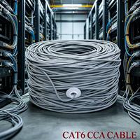 Câble CAT6 1000 pieds UTP 24AWG Câble réseau Cat6 Gaine en PVC Conducteur solide Câble LAN Cat 6