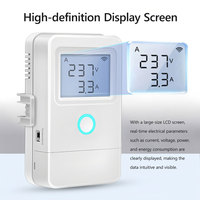 Compteur d'énergie intelligent WiFi Tuya 1CH/2CH/3CH avec transformateur de courant à pince AC100-240V 80A, moniteur de puissance PST-PW03-1CH/2CH/3CH