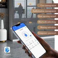 TTLOCK APP Serrure numérique à empreinte digitale et à code pour armoires de gym Serrures d'armoire de meubles en alliage d'aluminium avec intégration APP