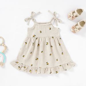 Sommerliches Musselin-Trägerkleid für Kleinkinder mit passenden Shorts - Product Image 2