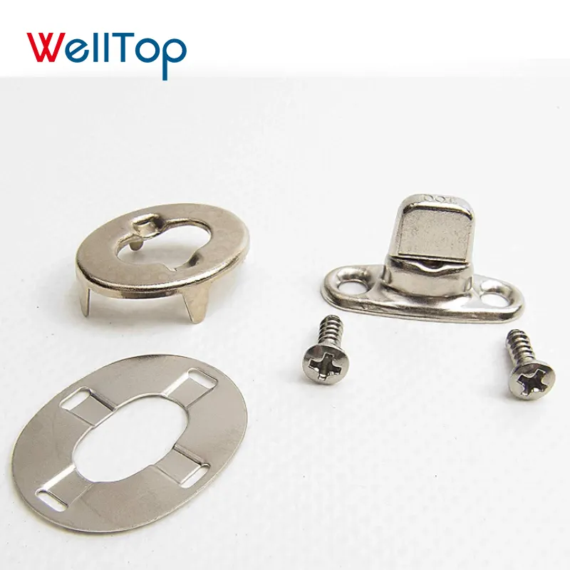 WELLTOP vente en gros WT-A024 accessoires de bateau vis en acier inoxydable toile attaches à bouton tournant