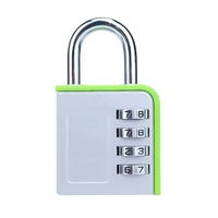 Cadenas à combinaison à 4 chiffres en alliage de zinc XMM-8072L, cadenas coloré antivol pour casier de gym, armoire, boîte à outils, bagages, rangement