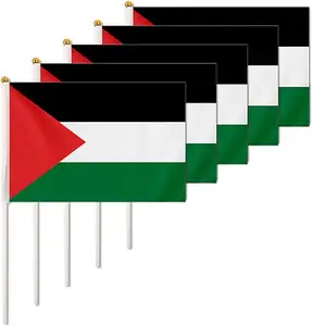 BSBH bendera tangan Mini genggam Rts bendera Palestina 3 * 5ft bendera mobil Palestina negara untuk acara internasional