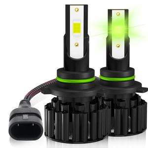 Sistema de Iluminación Automotriz de 12V de Alta Potencia, Bombilla LED para Faros Delanteros de Automóvil H4 H7 H11 9006 9007 Verde Lima 8000k - Product Image 4