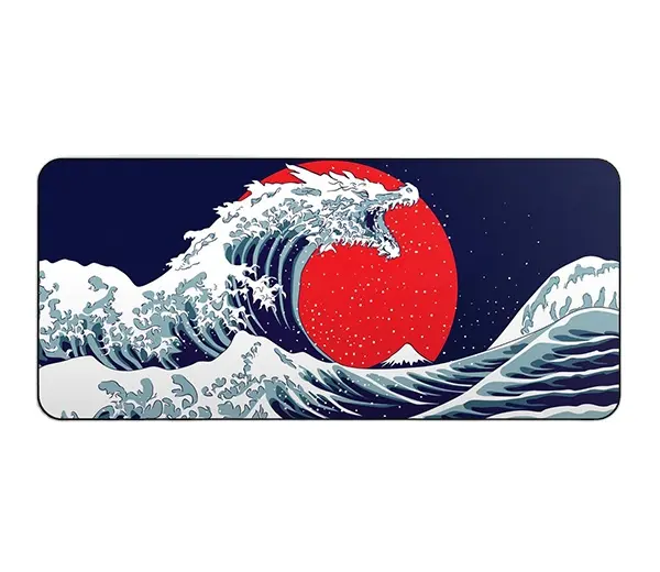 Tappetino personalizzato sublimazione mousepad Deskmat Great Wave