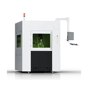 Mesin pemotong Laser serat logam CNC Mini Aksesori perhiasan presisi tinggi Area kerja 300*300mm