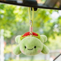 En gros, Peluche tortue mignonne aux couleurs fruitées, créative, douce, allongée, pendentif tortue, porte-clés animal en peluche de simulation
