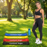 Juego de Bandas de Resistencia para Gimnasio en Casa, 5 Bandas de Ejercicio de Látex, para Fitness, Yoga, Pilates, Glúteos, Fabricante con Logotipo Personalizado