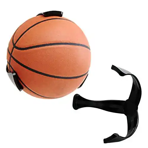 Support de ballon de Basketbal, Noir, Métal, Le support pour montrer  votre basket !