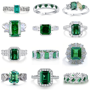 Rhodium vergulde S925 sterling zilveren robijn ringen voor vrouwen, jubileum, bruiloft, rode zirkonia diamanten ringen, sieradenleverancier - Product Image 2