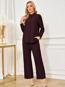 Vente en gros d'ensemble de vêtements islamiques bon marché tenue de travail chic pour femmes costumes pour femmes tenue de bureau dubaï turquie pour dames dame de bureau - Product Image 6