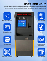 Distributeur de monnaie libre-service parking kiosque de paiement en espèces avec distributeur de monnaie dépôt bancaire retrait paiement guichet automatique