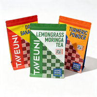 Sachet Doypack Personnalisé pour Thé avec Fermeture Zip Refermable, Emballage Alimentaire Imprimé en Couleur