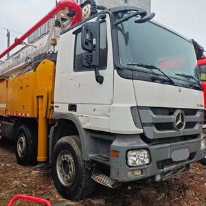 Camion pompe à béton diesel Zoomlion 62m, neuf/occasion, marque chinoise de premier plan, 4 essieux Benz, vert, 2021, productivité 18 m³/h, pour vidéo de démonstration - Product Image 1