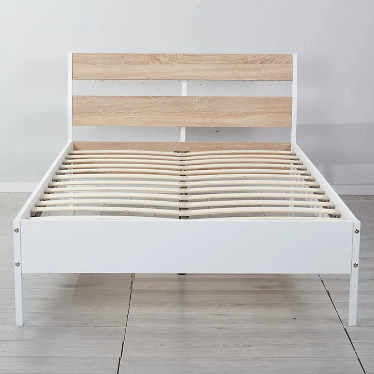 Modern furniture Wooden Bed Frame 120cm wide double bed Ensemble Wood Beds