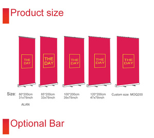 Ontwerp Uw Logo Brede Basis Intrekbare Promotie China Fabriek Reclamestandaard Oprolbare <span class=keywords><strong>Banner</strong></span> - Product Image 3