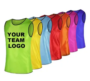 Free shipping custom logo team scrimmage training vest for football soccer and basketball team