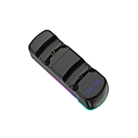 Support de charge rapide double pour manettes de jeu et PC avec indicateur LED, en plastique, connexion filaire
