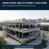 Bâtiment de stationnement à grande échelle en structure acier avec système de plancher préfabriqué pour l'extension hospitalière et la construction de parkings par phases
