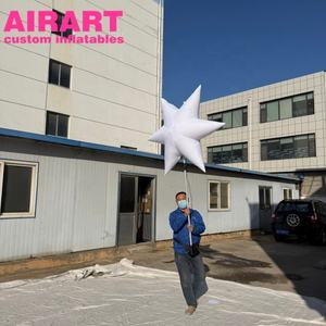 Marioneta Inflable de Estrella Blanca, Disfraz de Estrella Inflable para Fiestas - Product Image 4