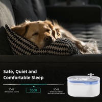 Nouvelle fontaine d'eau automatique pour chat, distributeur d'eau de 2,8 l pour chien avec filtres de remplacement pour chats et chiens