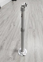 Poteau de tuyau de 28mm en aluminium 150-300CM support de vidéosurveillance en alliage réglable et support de caméra de sécurité pour caméra de vidéosurveillance
