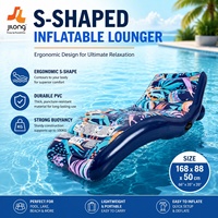 Fauteuil flottant gonflable avec poche en filet, nouveau transat d'été pour la plage, la piscine et les jeux aquatiques
