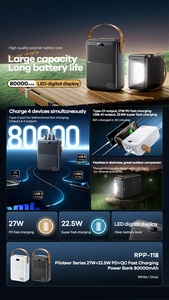 27W + 22.5W LED ánh sáng sạc nhanh gói năng lượng cao máy tính xách tay xách tay gói điện với đèn LED chiếu sáng - Product Image 4