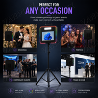 Cabina de Fotos Portátil DSLR con Pantalla Táctil HD de 15.6 Pulgadas y Trípode para Alquiler en Fiestas y Bodas