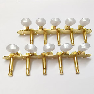 Juego <span class=keywords><strong>de</strong></span> Clavijas <span class=keywords><strong>de</strong></span> Afinación para <span class=keywords><strong>Mandolina</strong></span> <span class=keywords><strong>de</strong></span> 10 Cuerdas, Modelo 5R5L, con Herrajes Chapados en Oro - Product Image 3