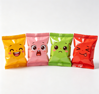 Bolsa de Plástico para Snacks de Grado Alimenticio Personalizable con Impresión y Sellado a Medida para Dulces, Nueces y Frutos Secos