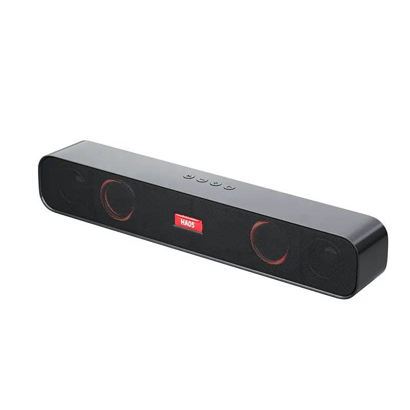 HA05 kablosuz hoparlör ile ışık RGB barra de sonido para tv mini taşınabilir ev sineması sistemi hoparlörler TV için ses çubuğu