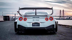 Nuevo Kit de Carrocería ZNDR para GT-R, Actualización de Tres Generaciones, Estilo LB, Parachoques, Faldones Laterales, Alerón de Capó, Fibra de Carbono - Product Image 3