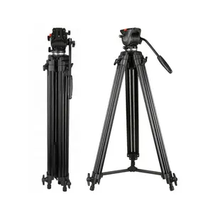 Trépied professionnel robuste avec tête de liquide, 5 m, pour vidéo - Product Image 1
