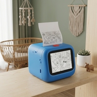 Impresora de Códigos de Barras Creativa con IA para Niños, Impresora de Fotos Instantánea con Control por Voz, 21 Idiomas, Topjoy en Stock