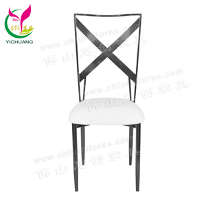 Guangzhou Pas Cher En Gros empilable En Métal Chaise de Restaurant Utilisé Pour Manger et Banquet - Product Image 3