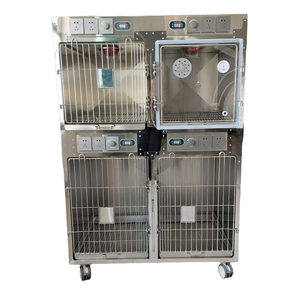 Ruang oksigen suhu konstan kandang fisioterapi inframerah dengan lampu hangat untuk peralatan Diagnosis hewan peliharaan rumah sakit anjing - Product Image 4