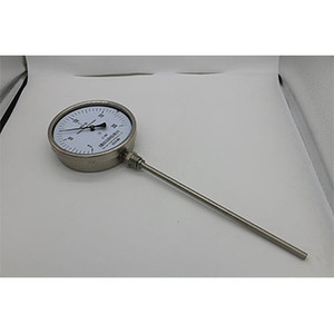 Jauge de température mécanique en acier inoxydable, jauge de température bimétallique à tige - Product Image 1