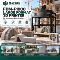 Printer 3D FDM Format Besar Baru 1000x1000x1000mm Garansi 1 Tahun untuk Prototipe Otomotif, Bagian Interior, Komponen Kendaraan
