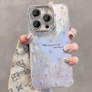 Custodia <span class=keywords><strong>Protettiva</strong></span> Antiurto Fashion con Fiori Schiacciati e Laser Viola per <span class=keywords><strong>iPhone</strong></span> 17 Air, 16 Pro, 15, 14, 13 Pro Max, 12, 11, <span class=keywords><strong>XR</strong></span>, XS Max - Product Image 2