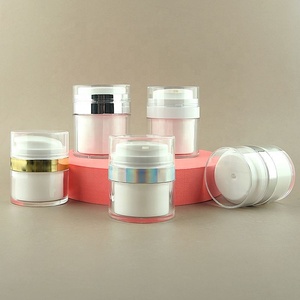 Acrylic Manufacturers Sell 15ml, 50ml, and 100ml Recyclable <b>Sunscreen</b> Isolation Cream Vacuum Cream Jars - Product Image 1