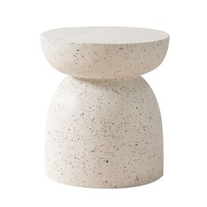 Table basse d'angle de luxe multifonctionnelle de style japonais Wabi-Sabi en bois massif avec plateau en marbre, style crémeux, pour salon YOUJING - Product Image 4