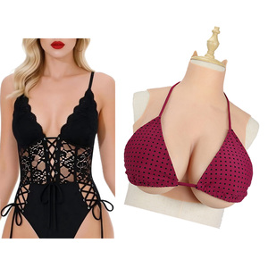 Seins en silicone de simulation demi-corps pour transsexuels, travestis et hommes travestis en femme - Product Image 1