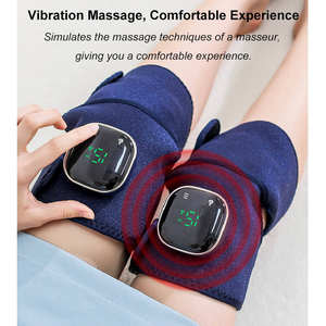 2026 New Versatile Knee Massager Adjustable <b>Heat</b> Vibration-<b>USB</b> Rechargeable ABS Material 2000mAh Battery Timing Control Knees - Product Image 4