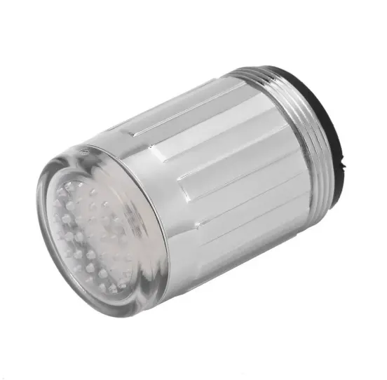 Cabezales de grifo de agua con luz LED RGB, flujo de ducha LED, cambio de Color