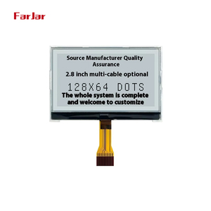 COG loại 2.8 inch FSTN/STN đồ họa 128x64 tích cực đơn sắc <span class=keywords><strong>LCD</strong></span> hiển thị - Product Image 3