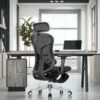 Foshan Mobilier de bureau moderne de haute qualité Chaise de bureau en maille ergonomique réglable avec repose-pieds Chaise d'ordinateur pour la maison