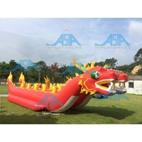 Fou Jeux De Sport Aquatique Gonflable Dragon Bateau Banane Pour Équipement de Jeu de L'eau de Divertissements